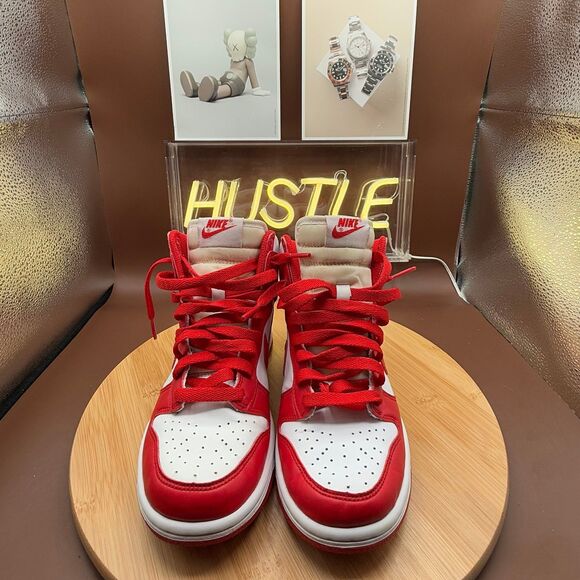 Nike Dunk High (GS) ‘Championship Red’ White/Red Sz 4.5Y - Picture 12 of 12